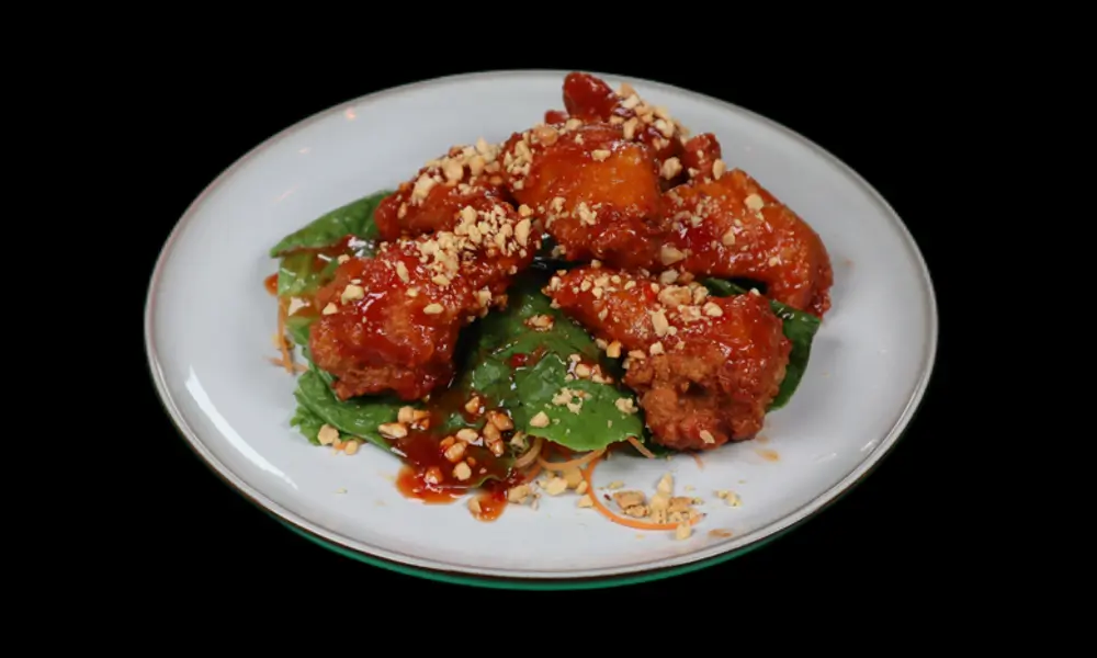 Thai - flavored chicken wings, unique seasoning at Hibachi Lee, a Asian Fusion restaurant in Brooklyn